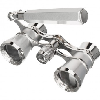 Театральный бинокль-лорнет LEVENHUK Broadway 325E, серебристый Театральный бинокль-лорнет LEVENHUK Broadway 325E, серебристый